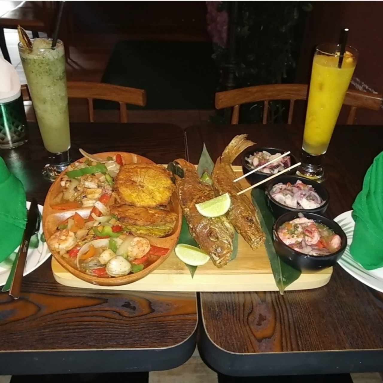 Picada de mariscos 