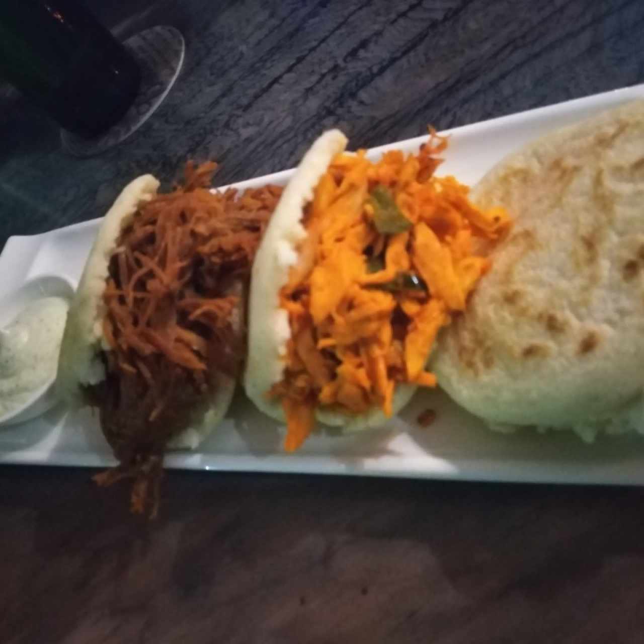 trio de arepas