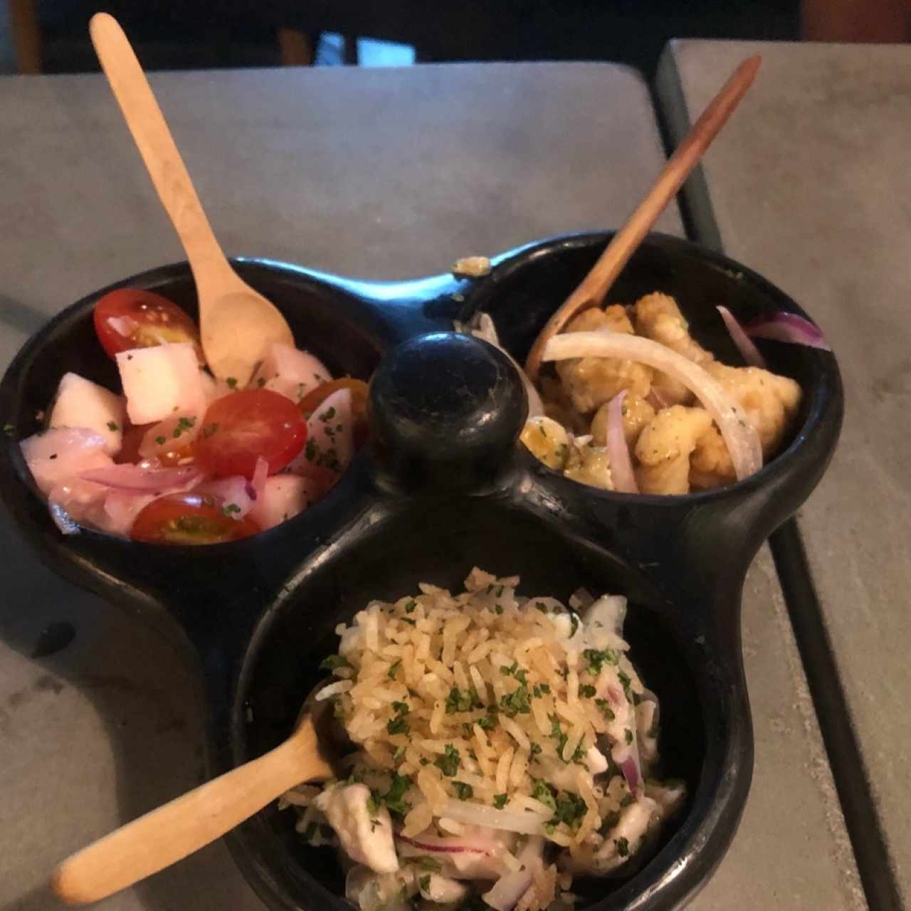 trio de ceviches