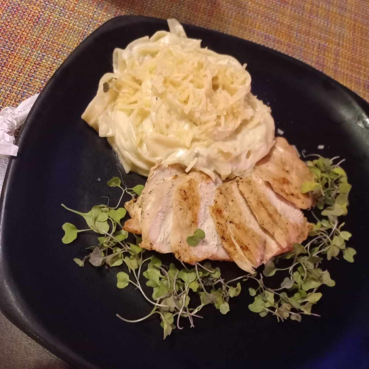 fettuchini alfredo con pollo