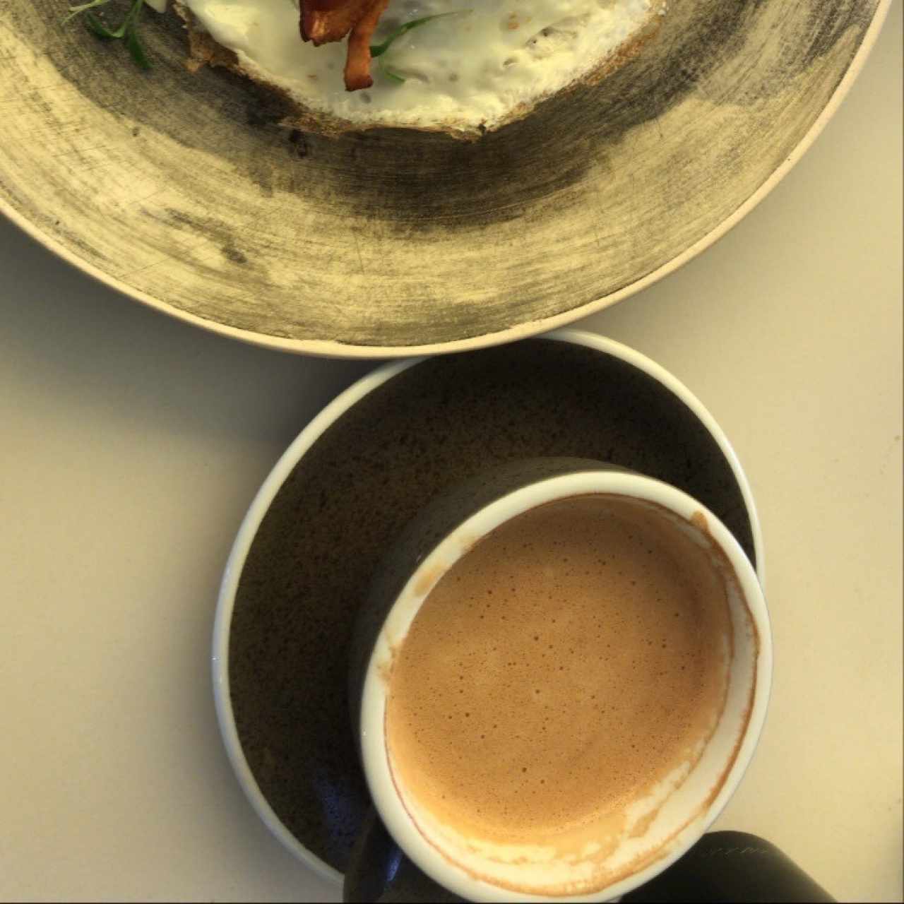 capuccino con leche de almendras