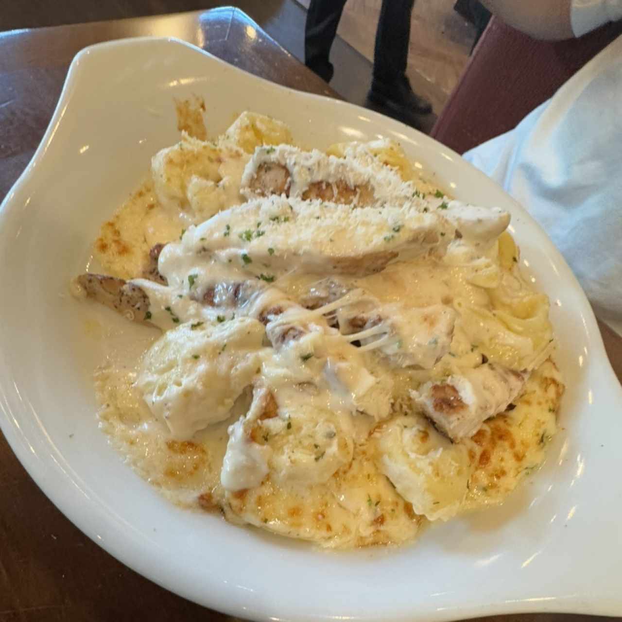 Asiago Tortelloni Alfredo With Grilled Chicken