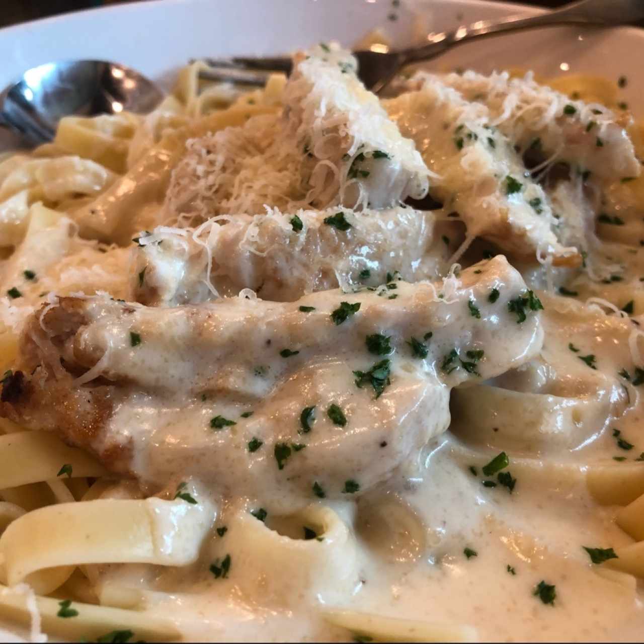 alfredo con pollo