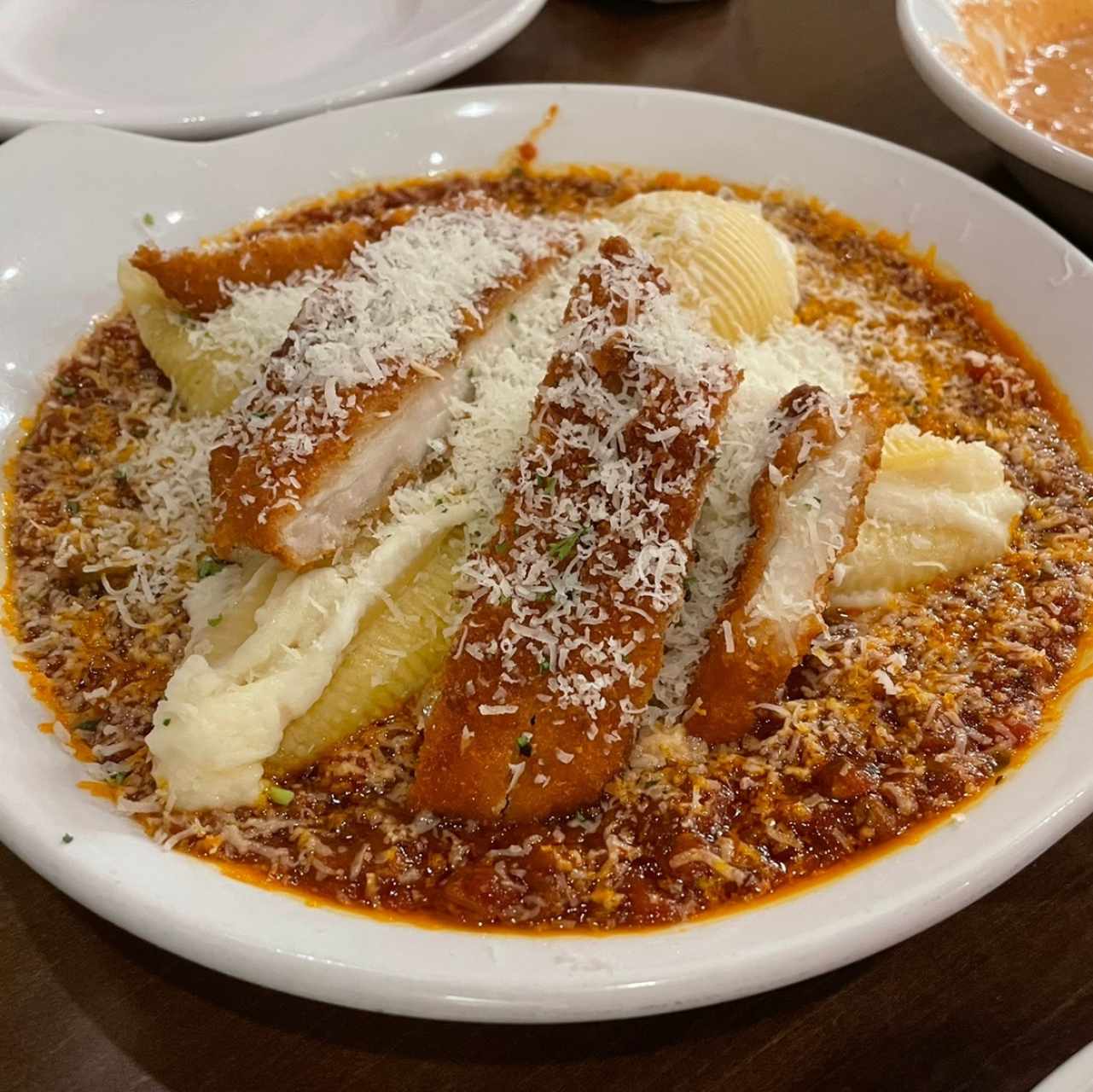 Giant Stuffed Shells con pollo extra