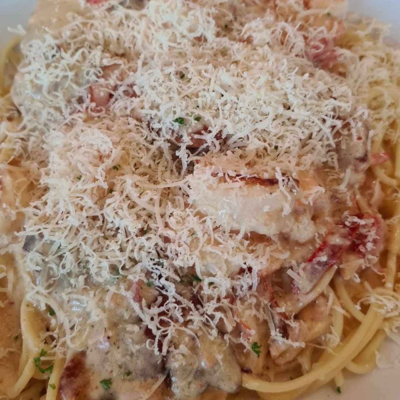 Chiken & Shrimp Carbonara