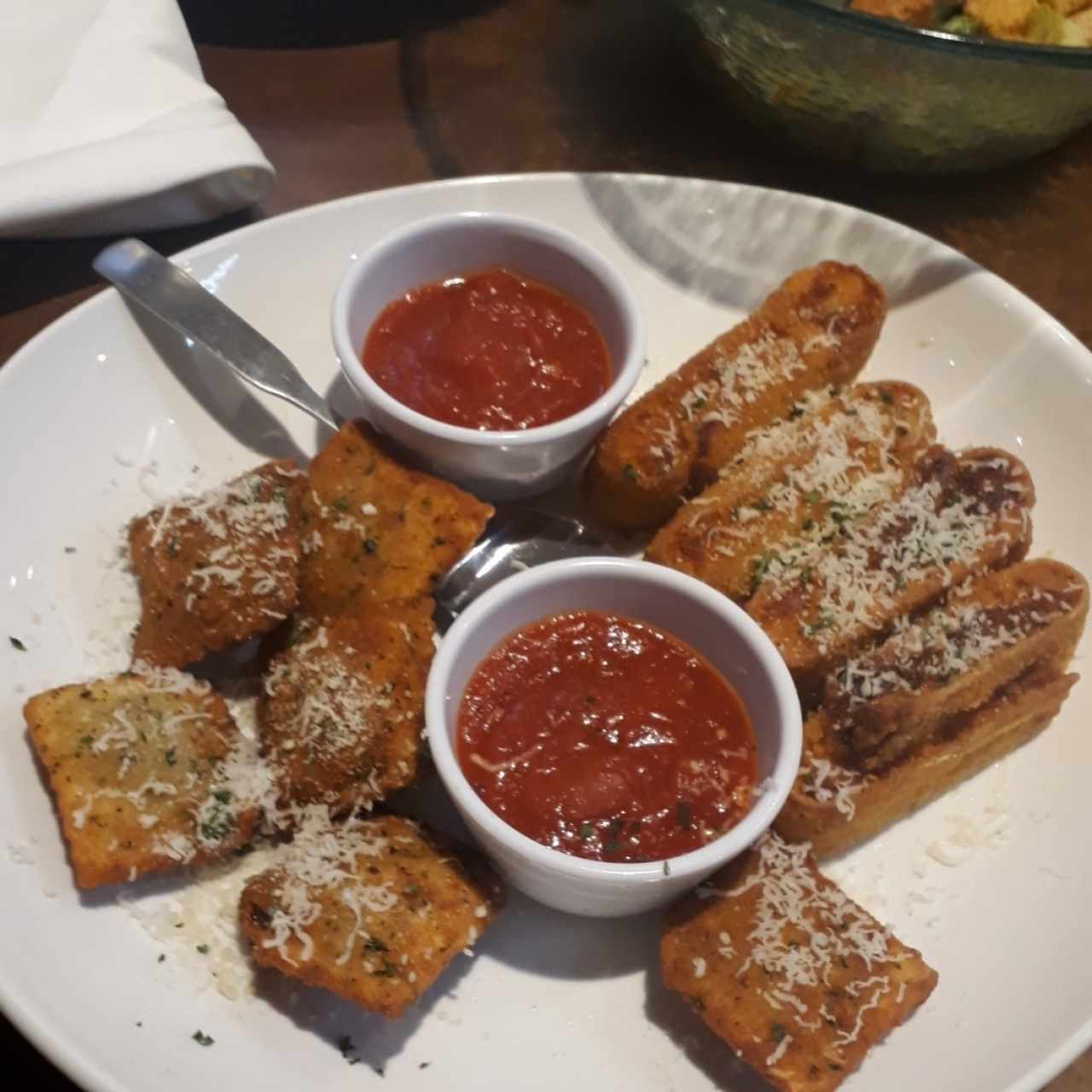 Lasagna Frita y Raviolis Fritos