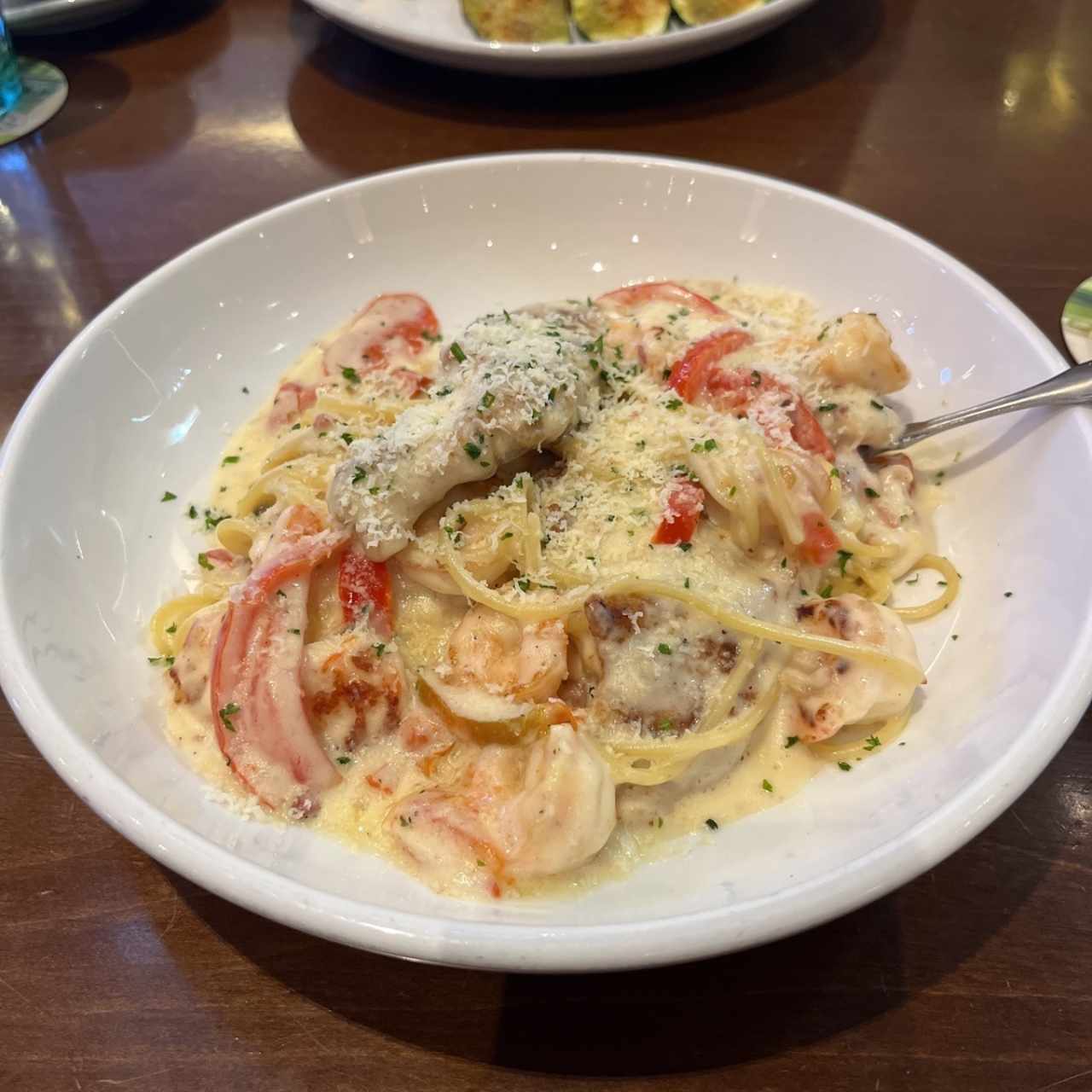 Chicken & Shrimp Carbonara