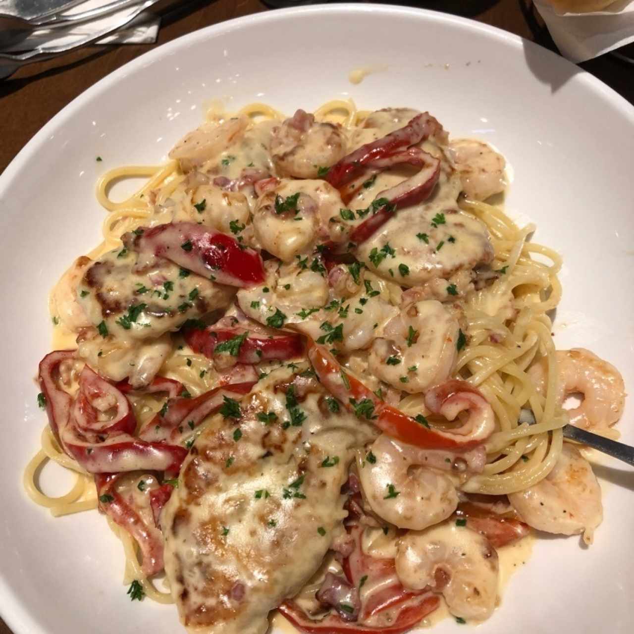 chicken n shrimp Pasta