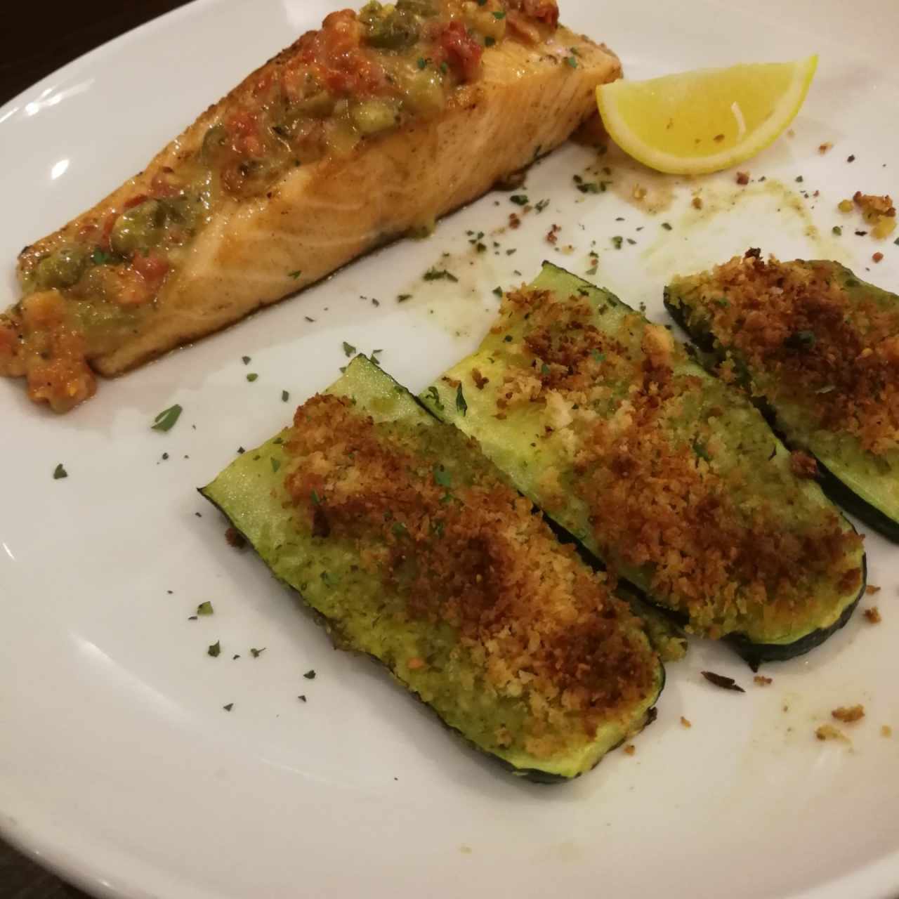 Salmón Piccata