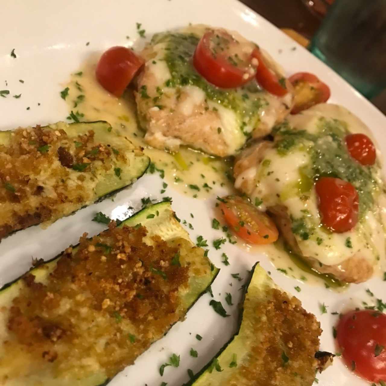 Pollo Marguerita con Zucchinni