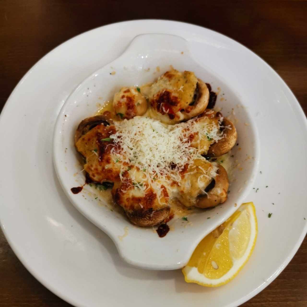 Sea food stuffed mushrooms