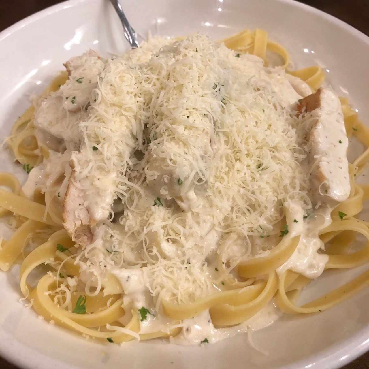 Chiken Alfredo pasta