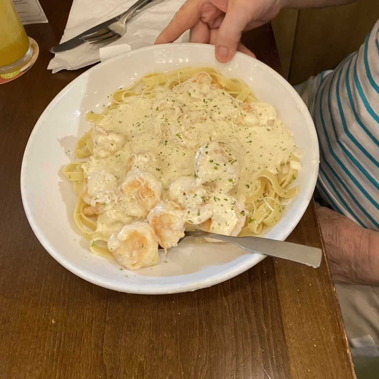 Shrimp Alfredo