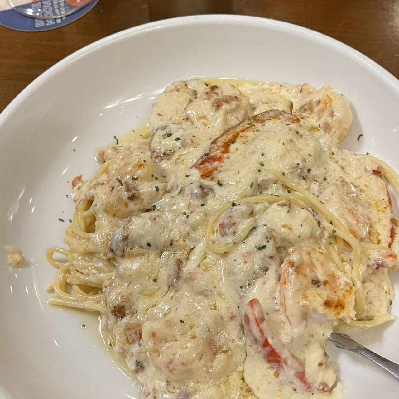 Chicken & Shrimp Carbonara