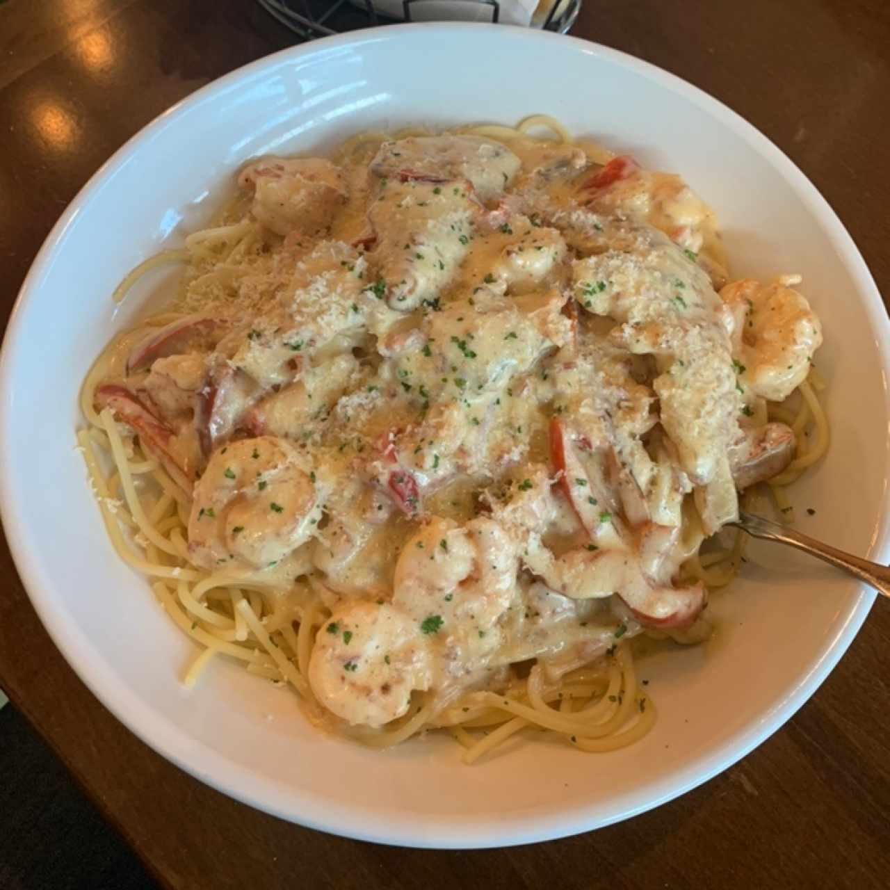 Chiken & Shrimp Carbonara