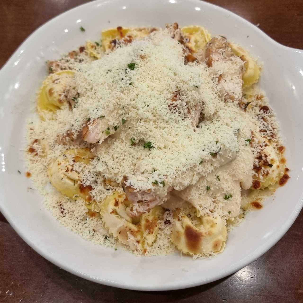 Asiago Tortelloni Alfredo With Grilled Chicken