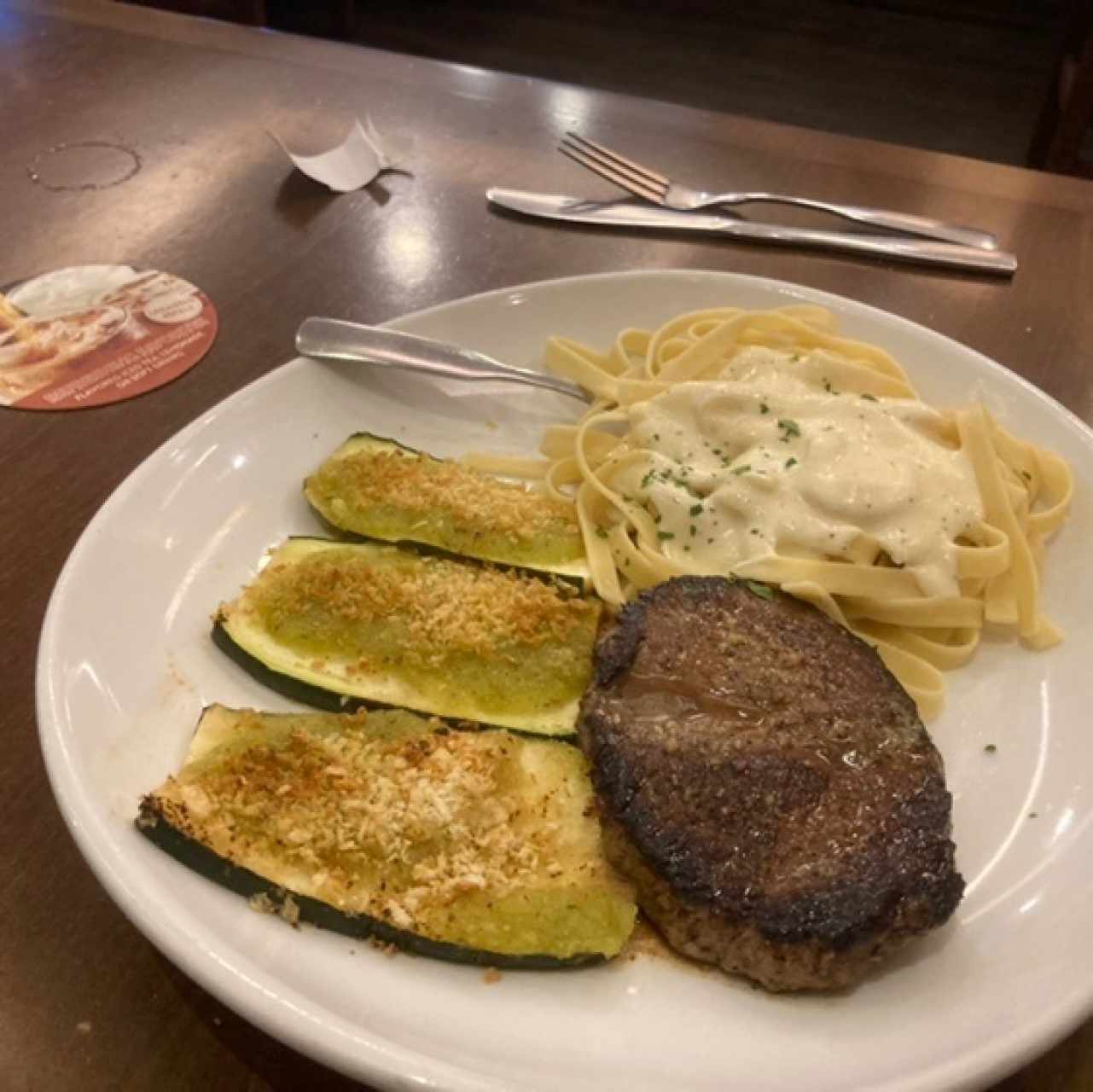 Carnes - Steak Gorgonzola-Alfredo