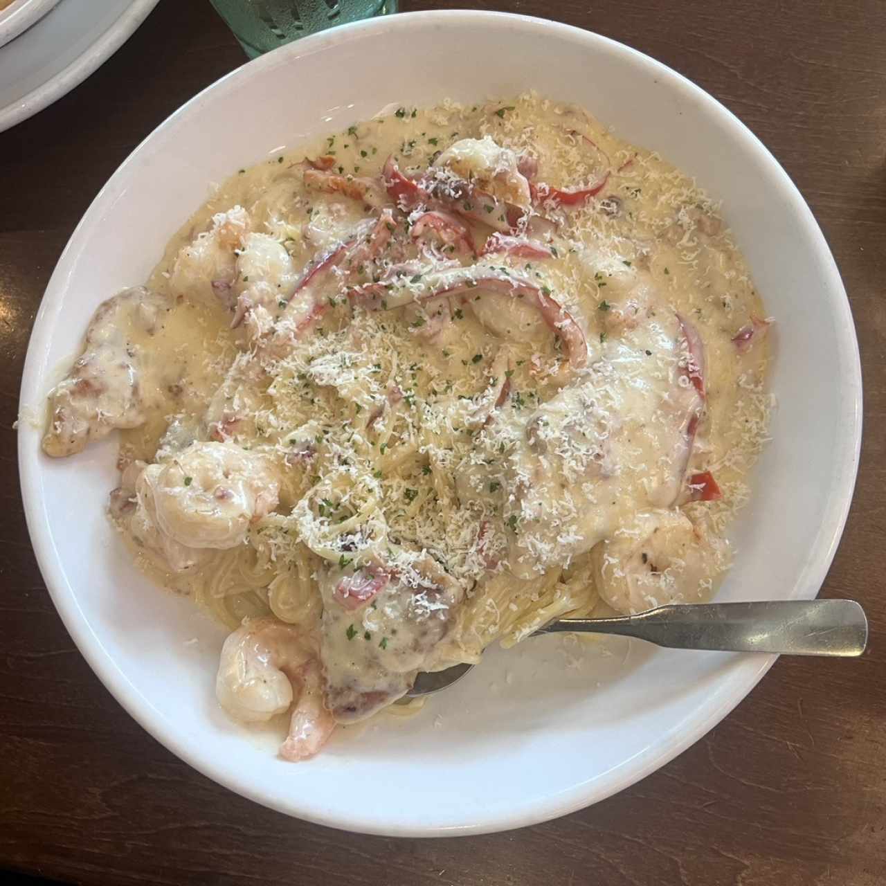 Chicken & Shrimp Carbonara