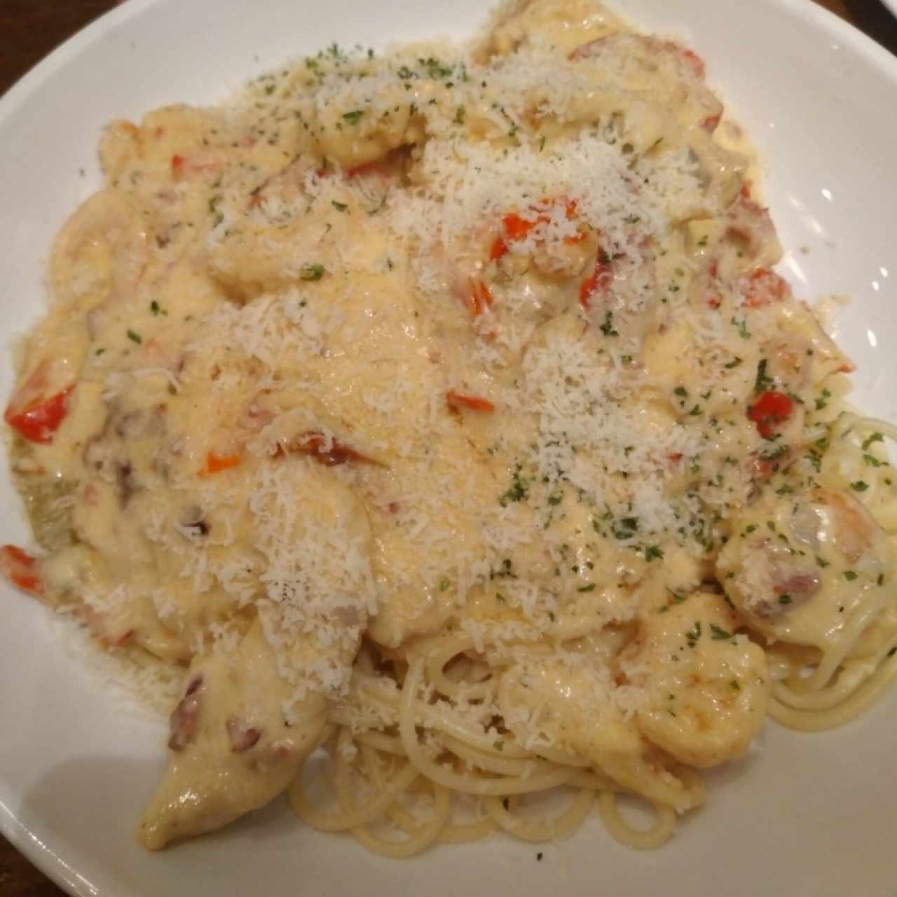 Chicken & Shrimp Carbonara 