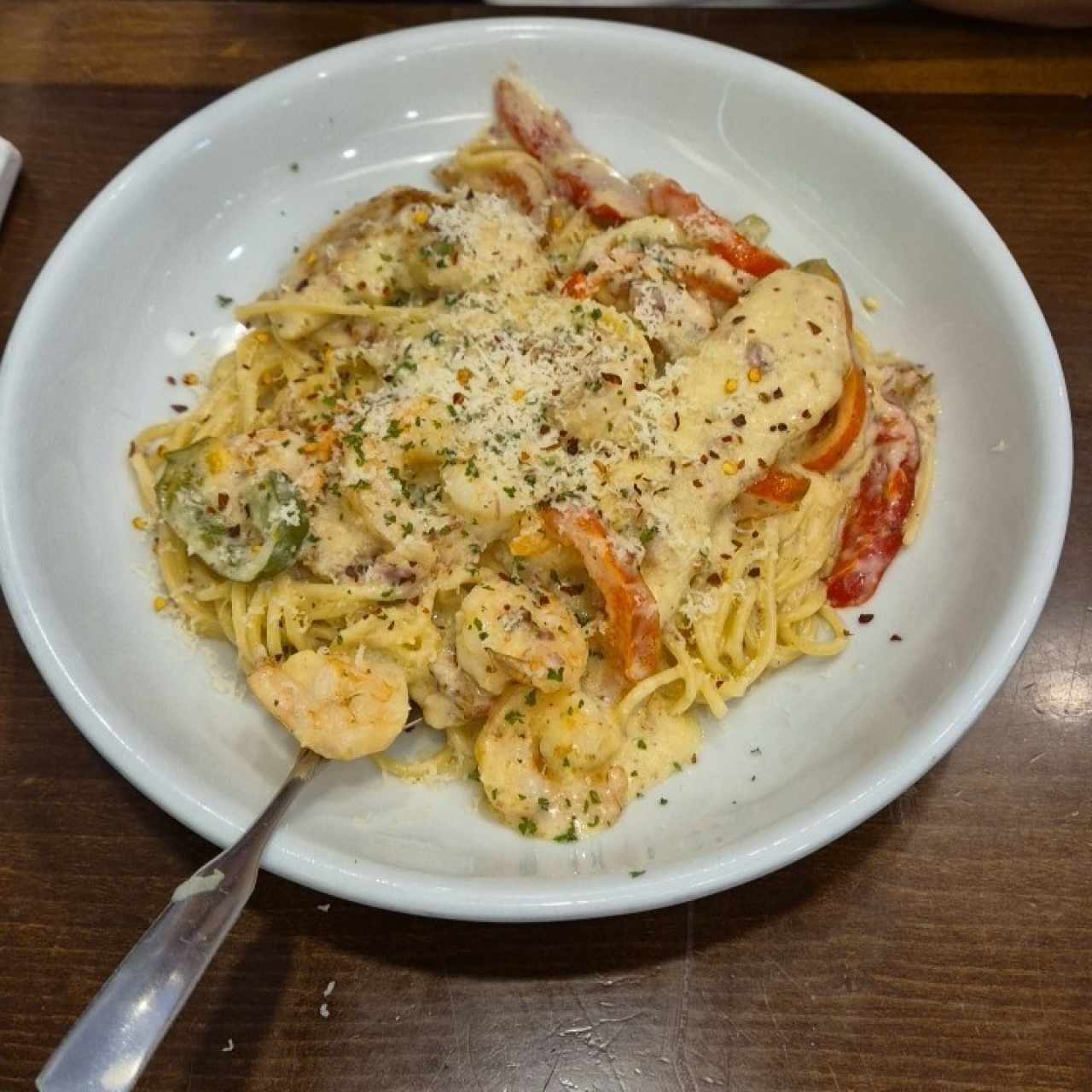 Classic Entreés - Chicken & Shrimp Carbonara