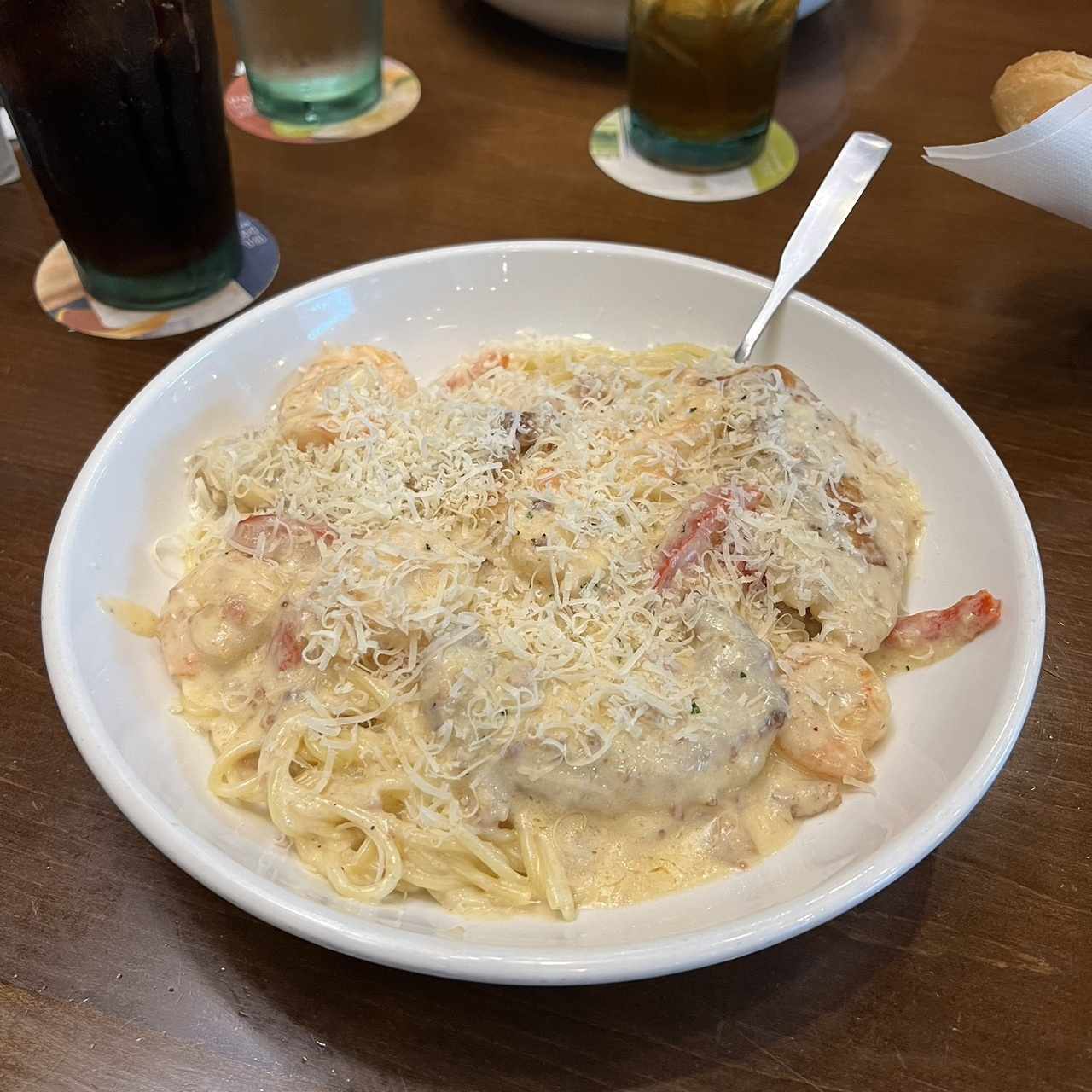 Chicken & Shrimp Carbonara