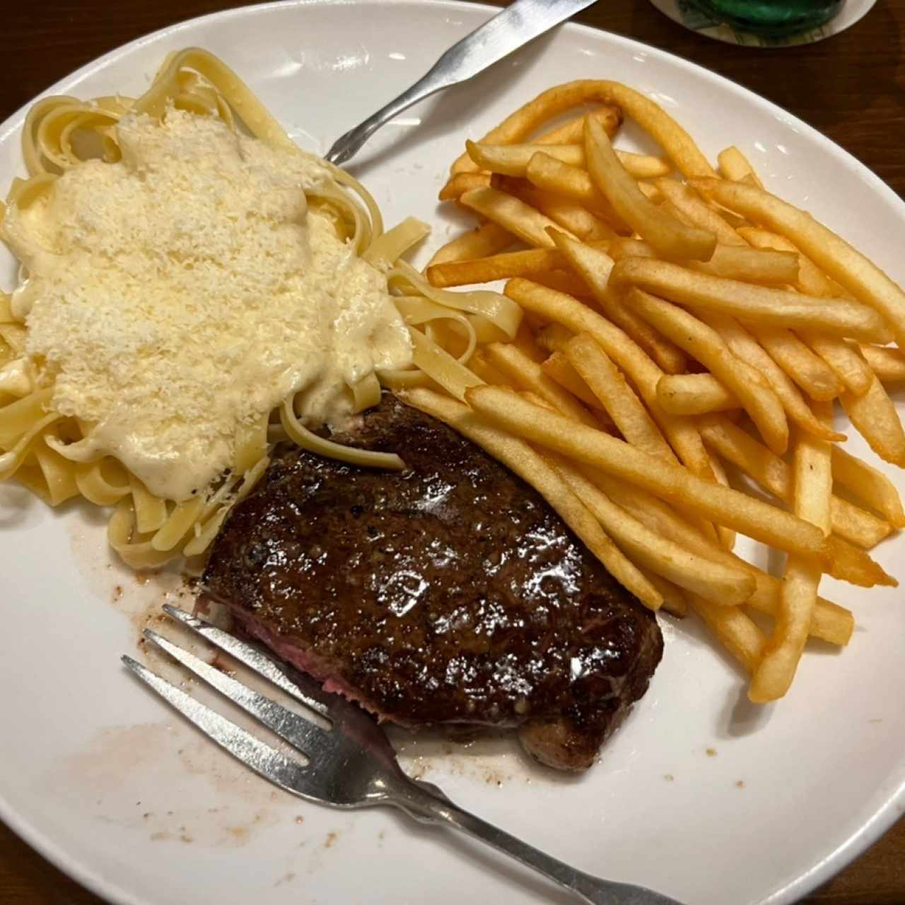 Carnes - Steak Gorgonzola-Alfredo