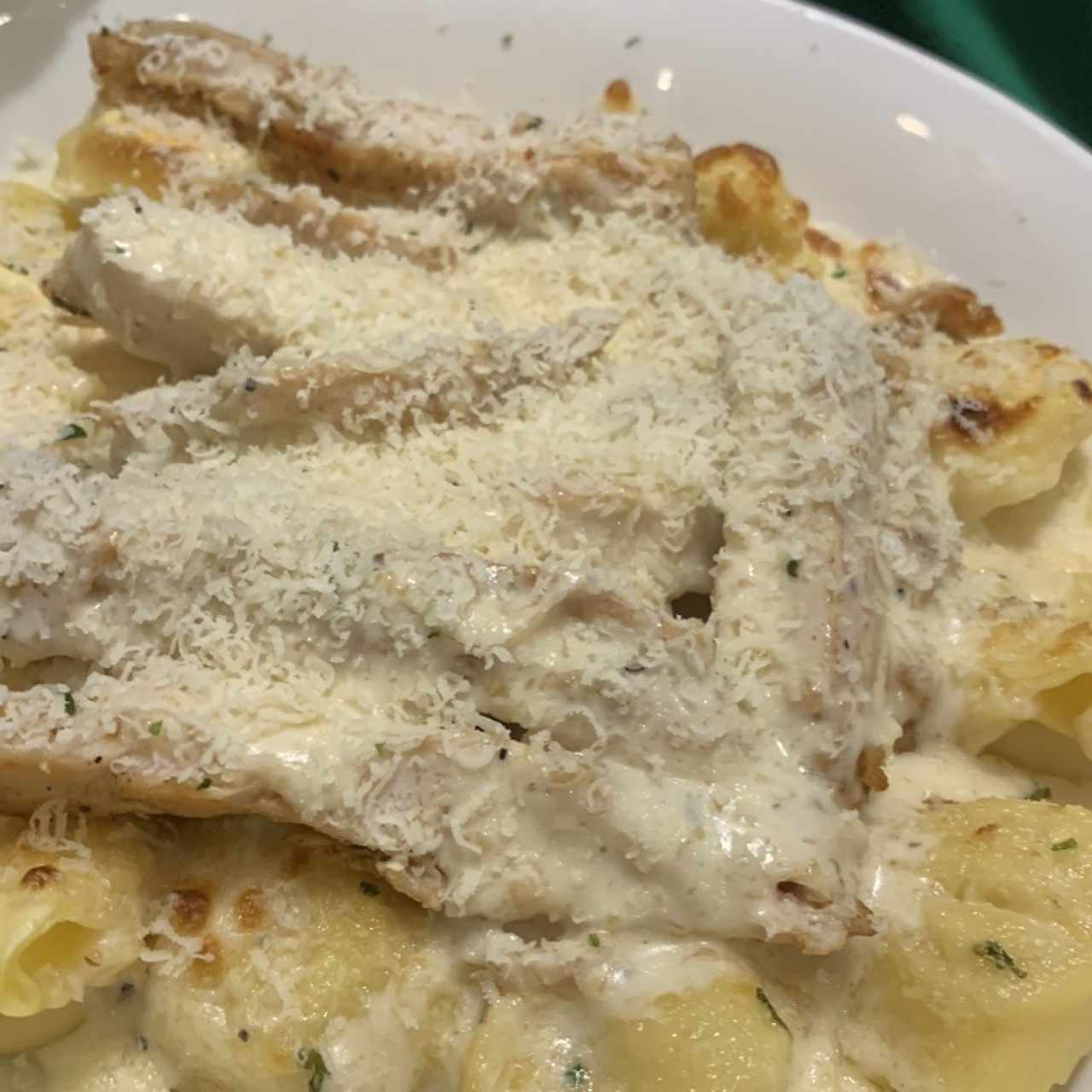 Asiago Tortelloni Alfredo With Grilled Chicken