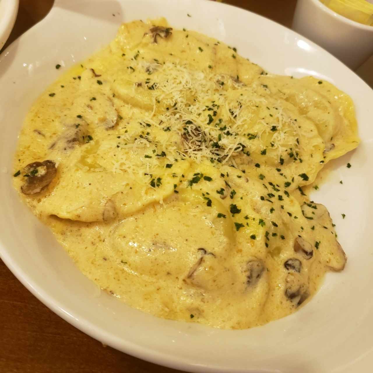 Creamy Mushrooms Ravioli 