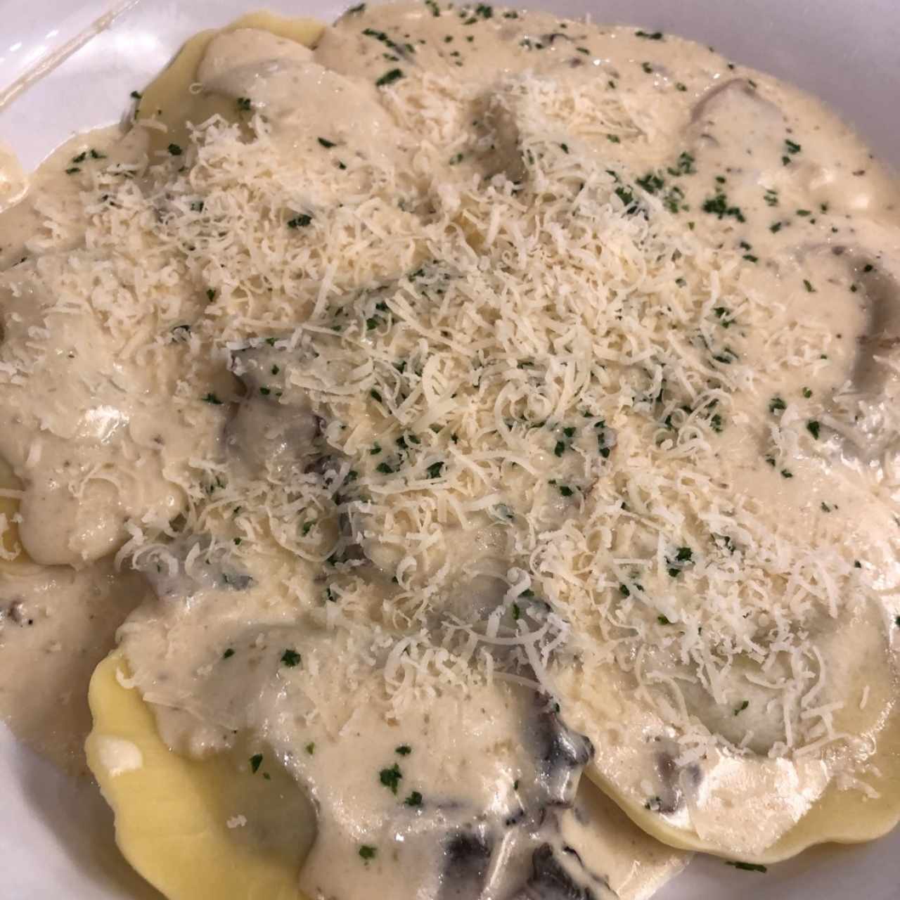 Creamy Mushroom Ravioli