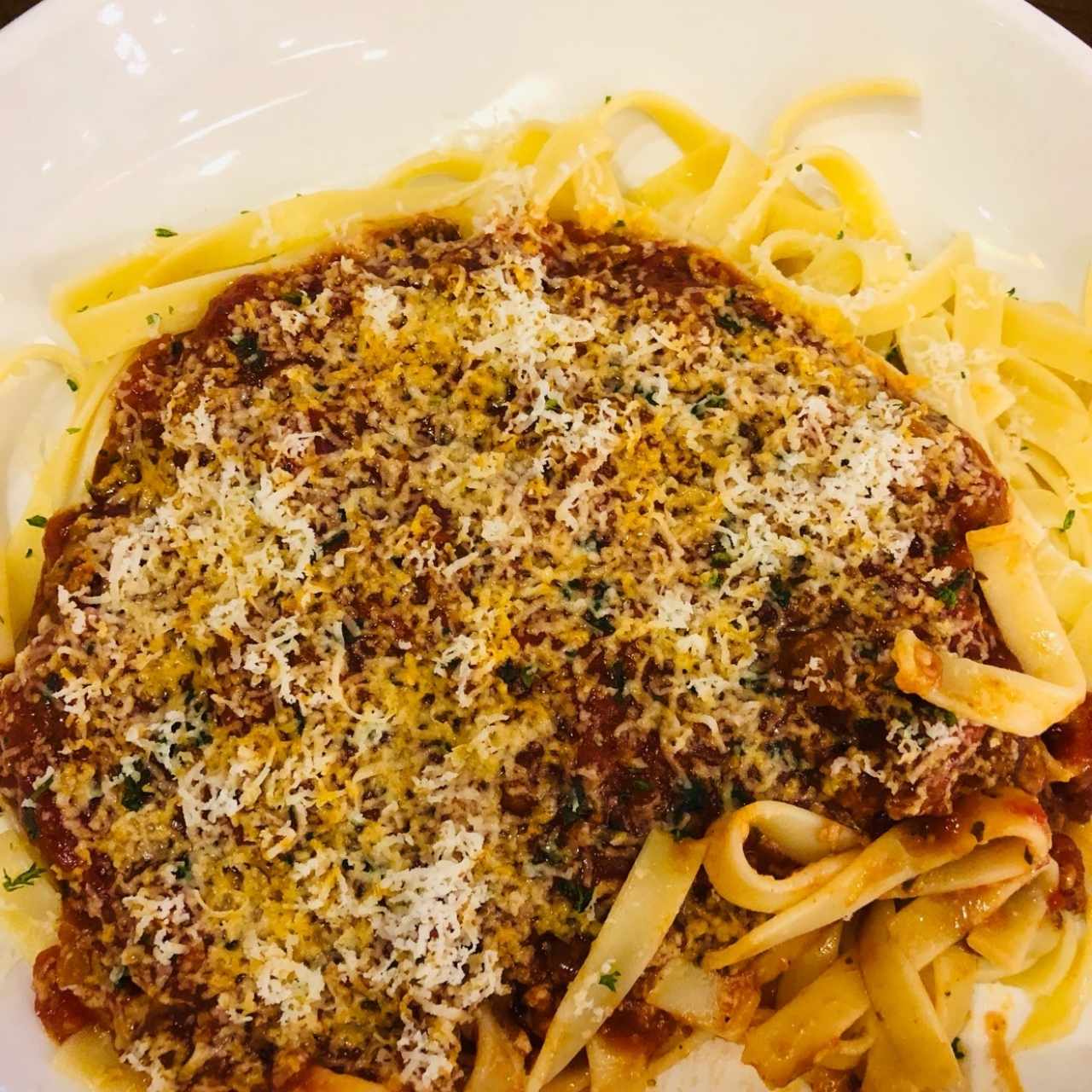 fettuccine bolognesa