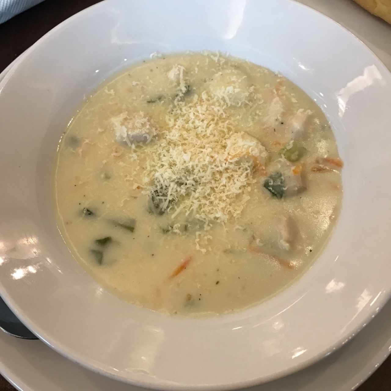 sopa ñoki con pollo