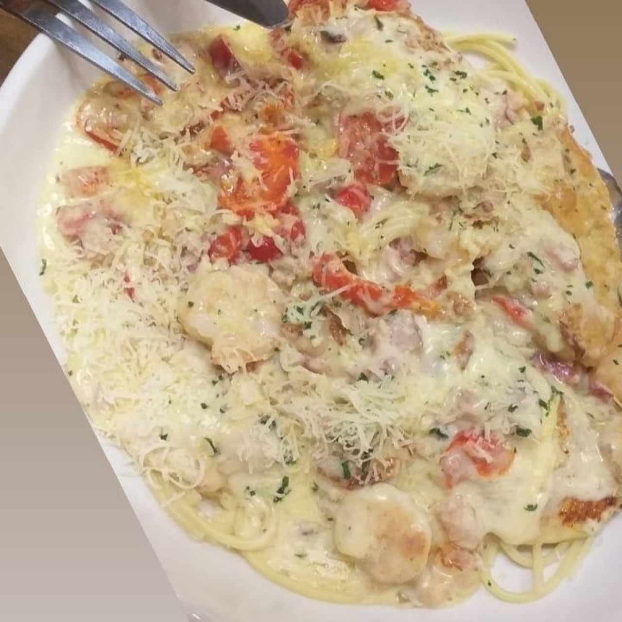 Shrimp alfredo