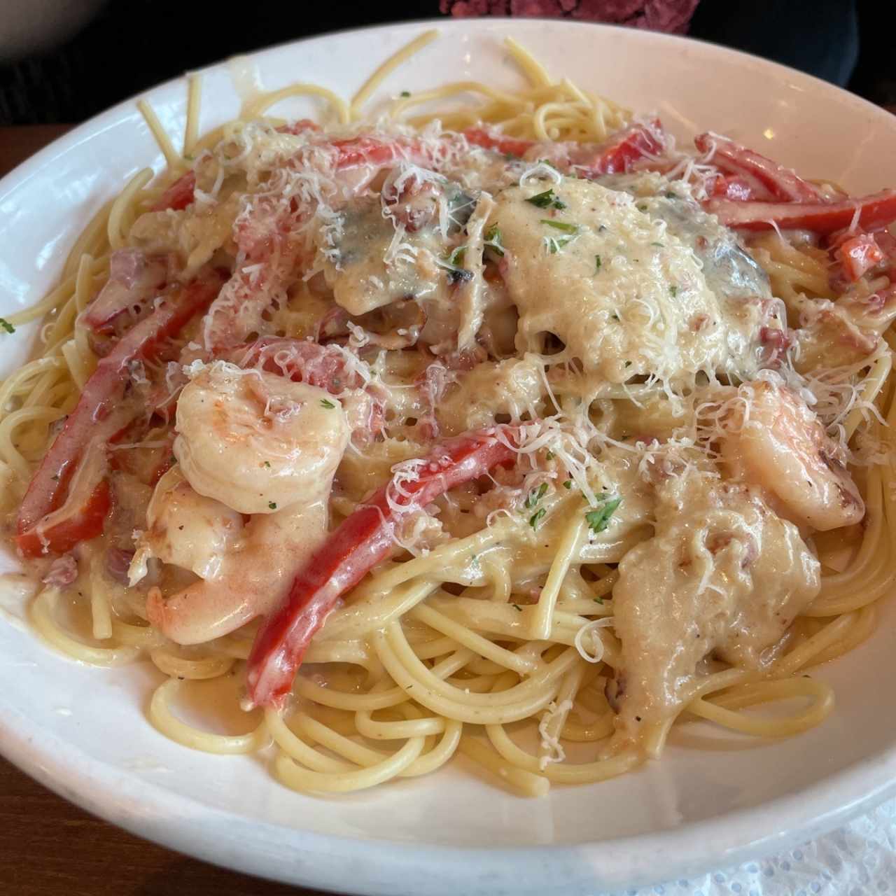 Chiken & Shrimp Carbonara