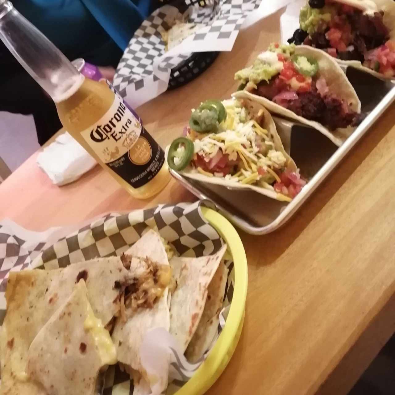 Quesadillas y tacos 