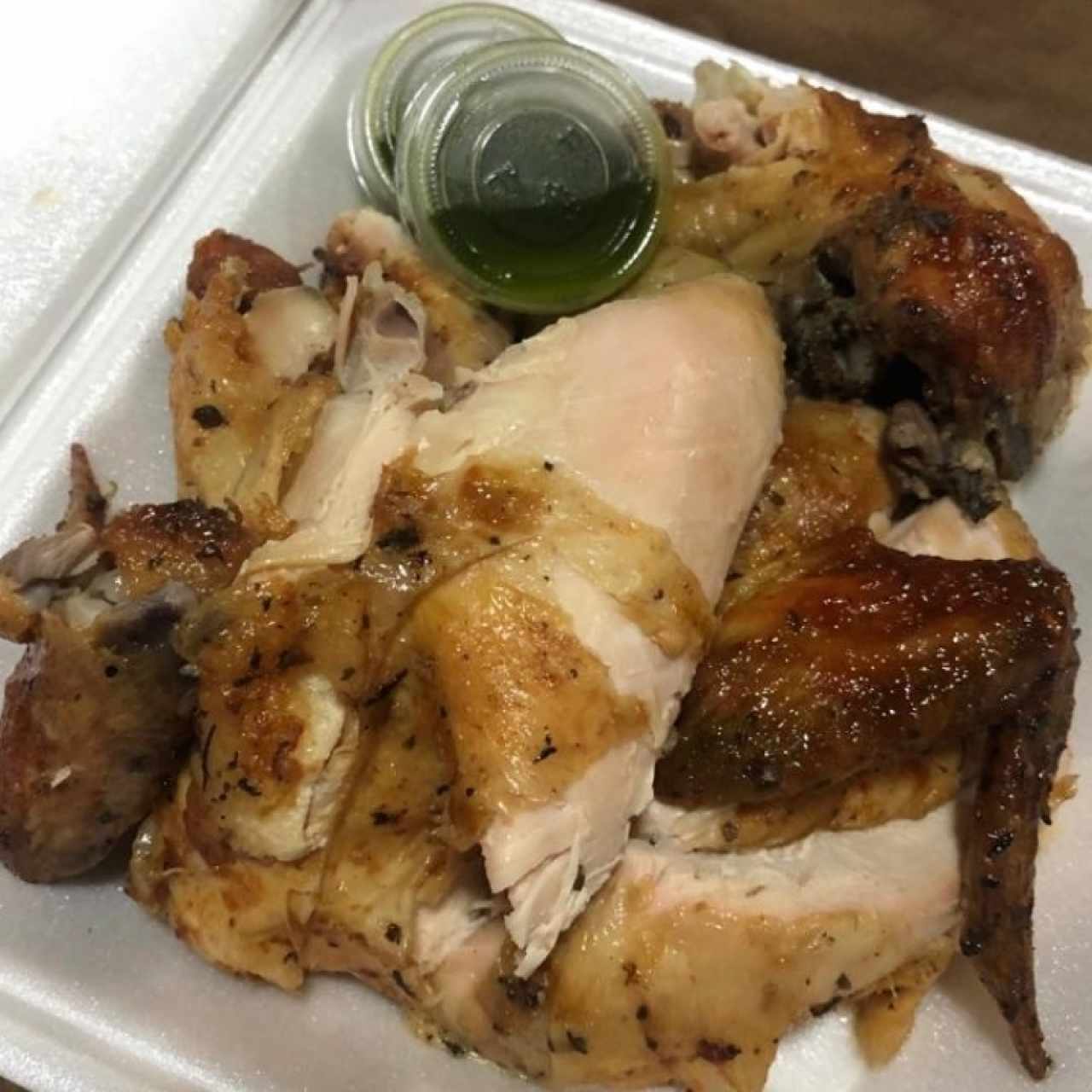 Pollo entero asado