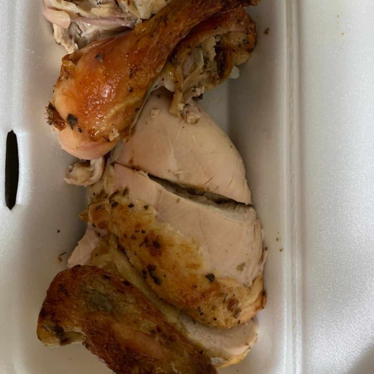 1/2 pollo asado