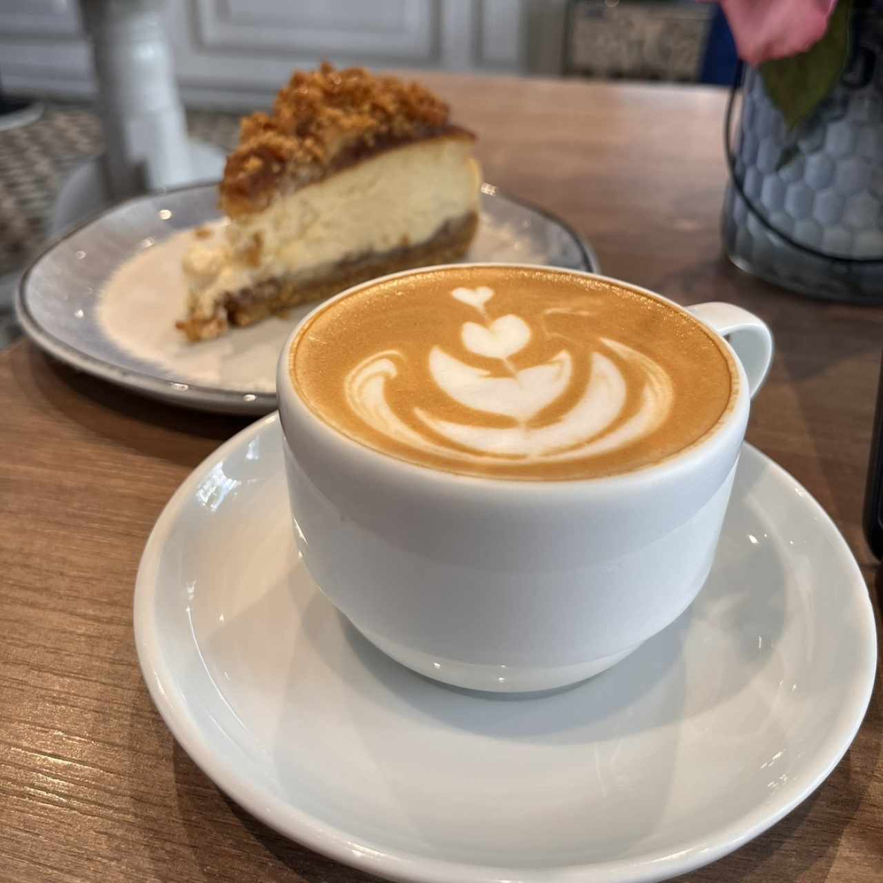 Capuchino y apple crumble cheesecake 