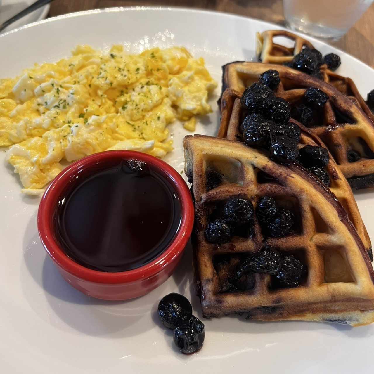 Waffles de blueberrys