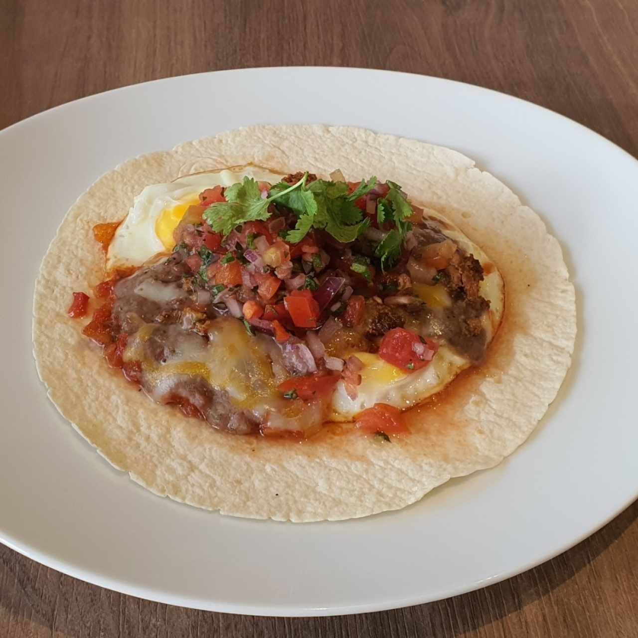 Huevos rancheros con chorizo