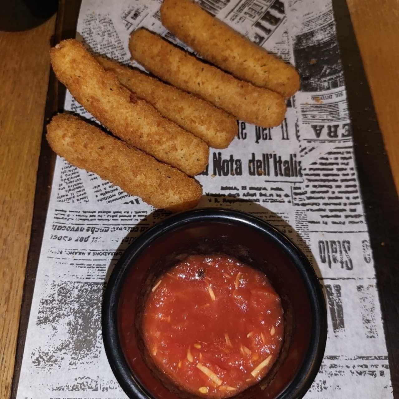 Entradas - Mozzarella Sticks