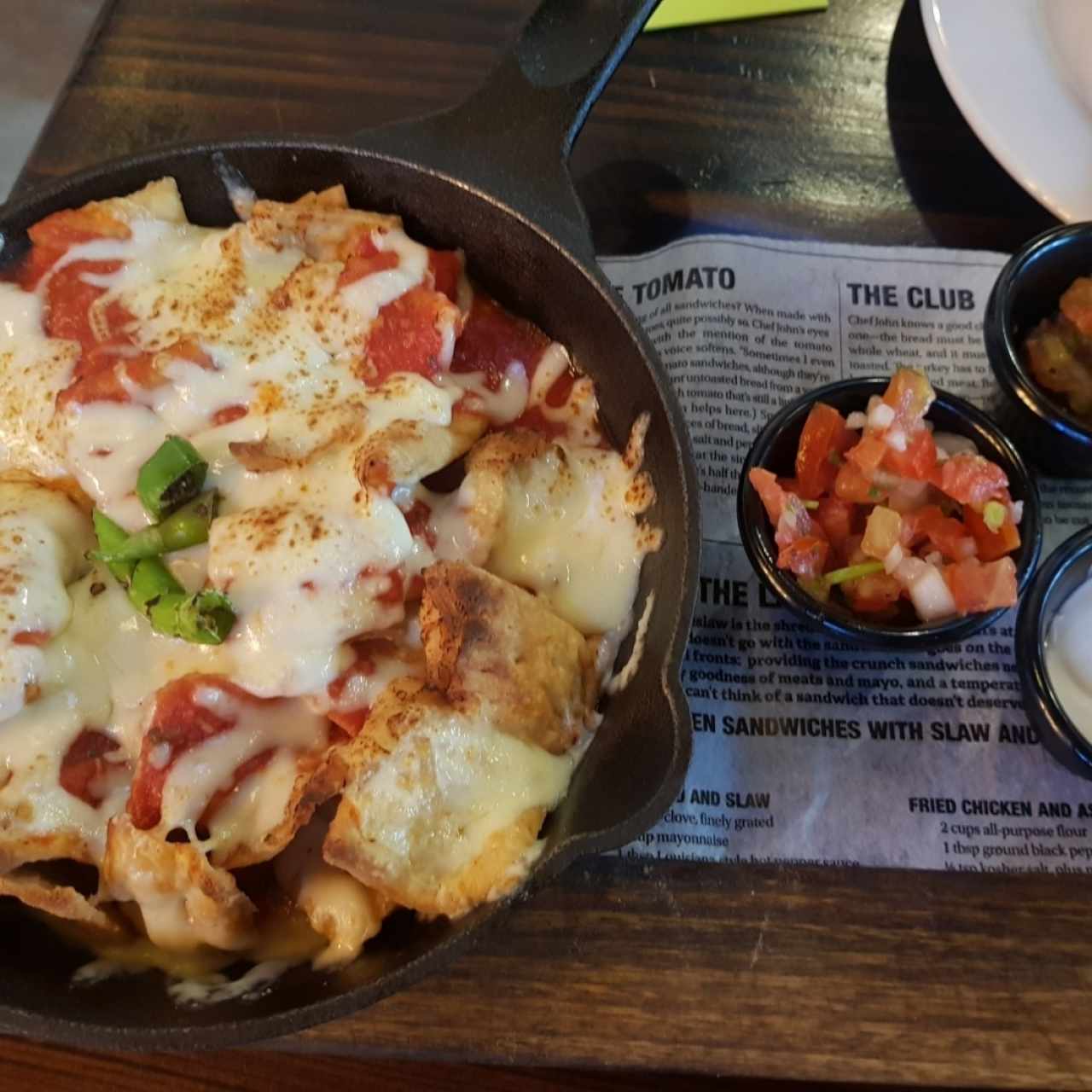 nachos con queso