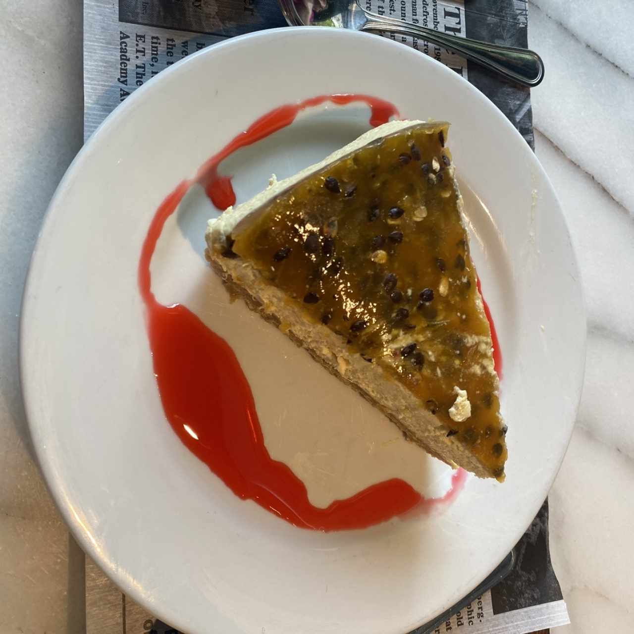 Postre - Pie de maracuyá 