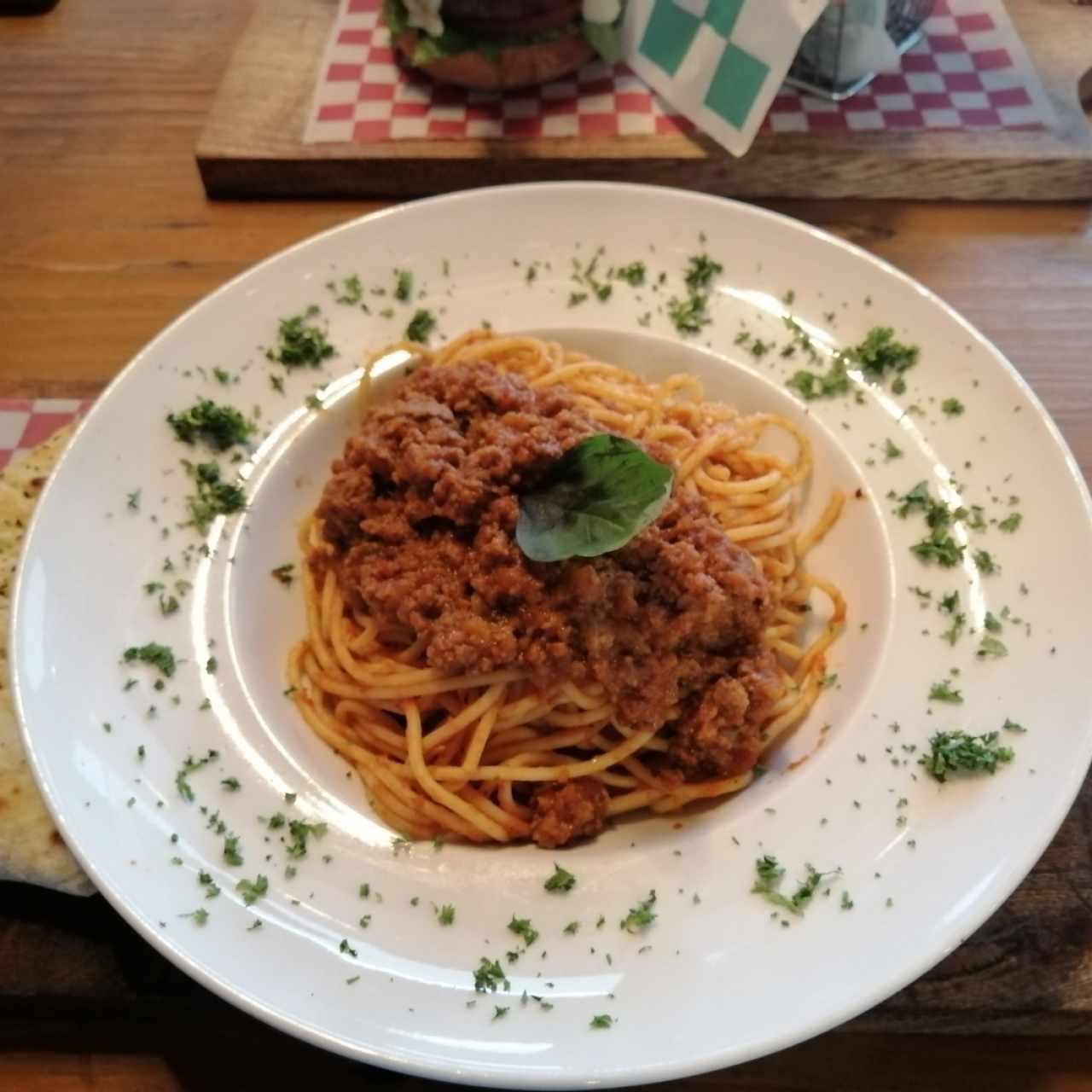 Pasta en salsa bolognesa