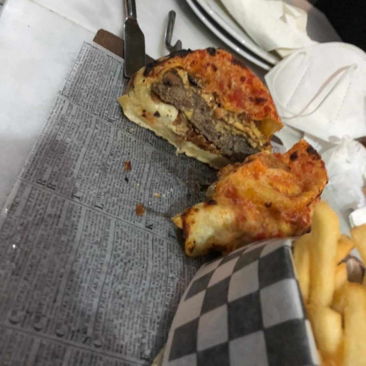 pizza Burger americana 