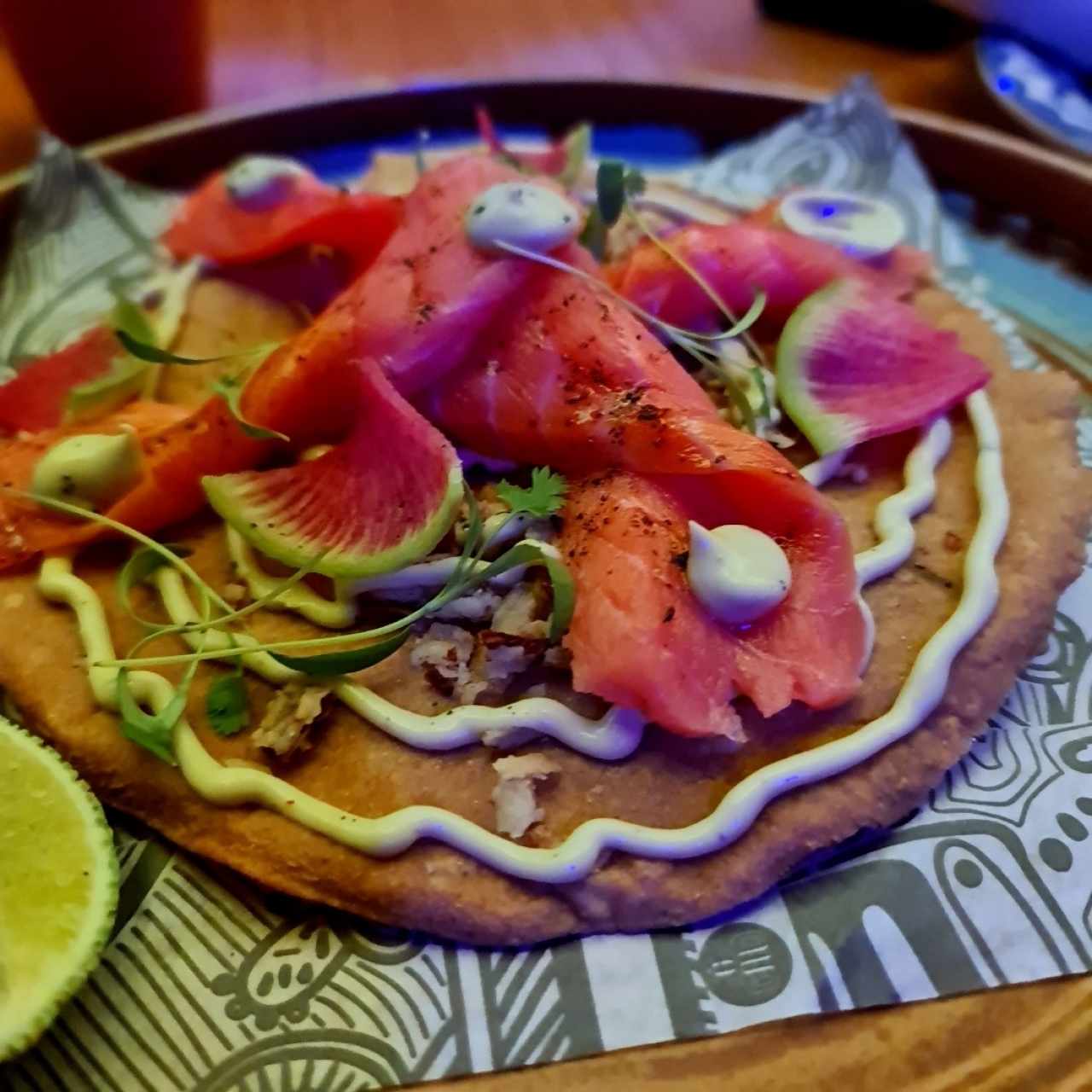 Tostada de Salmón