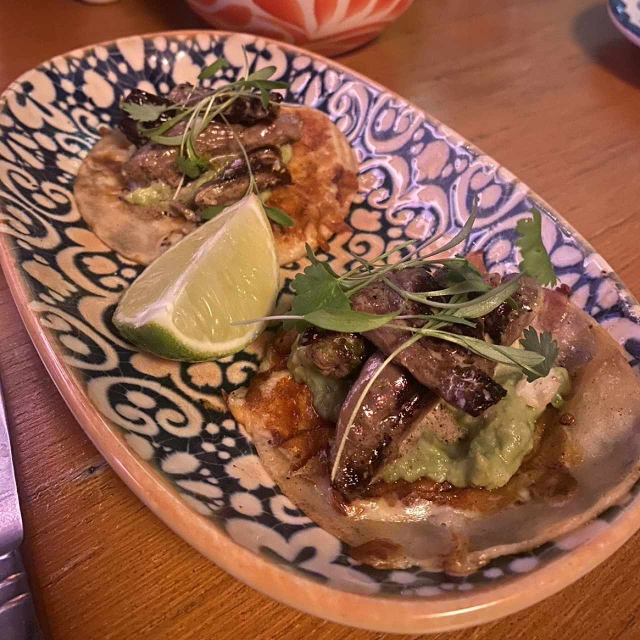 Tacos de entraña. 