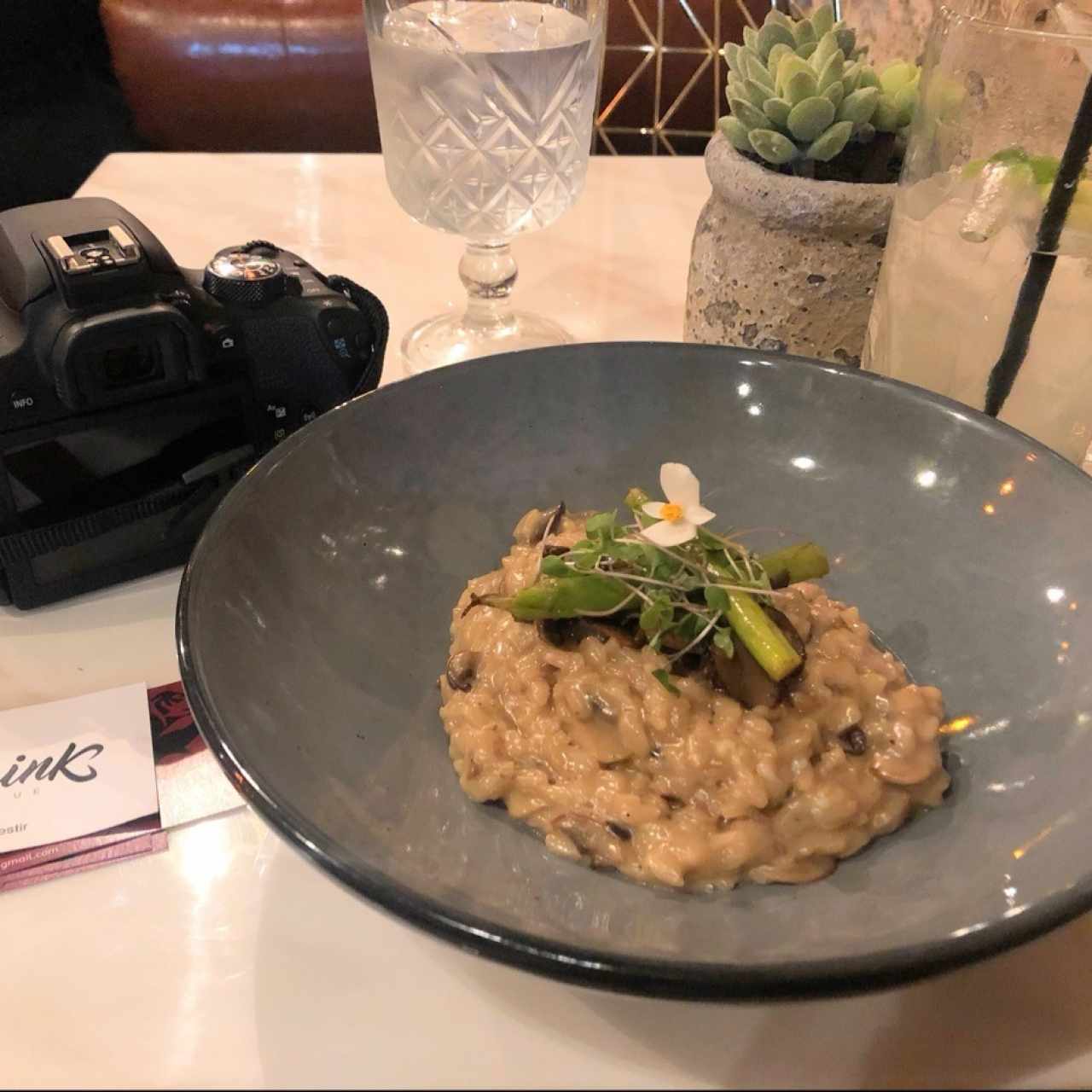 risotto de hongos