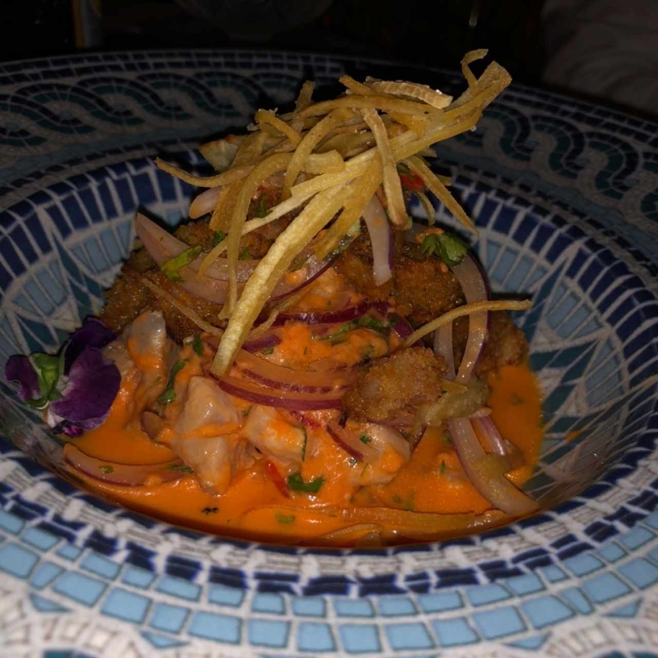 Ceviche del Atlantico en textura 