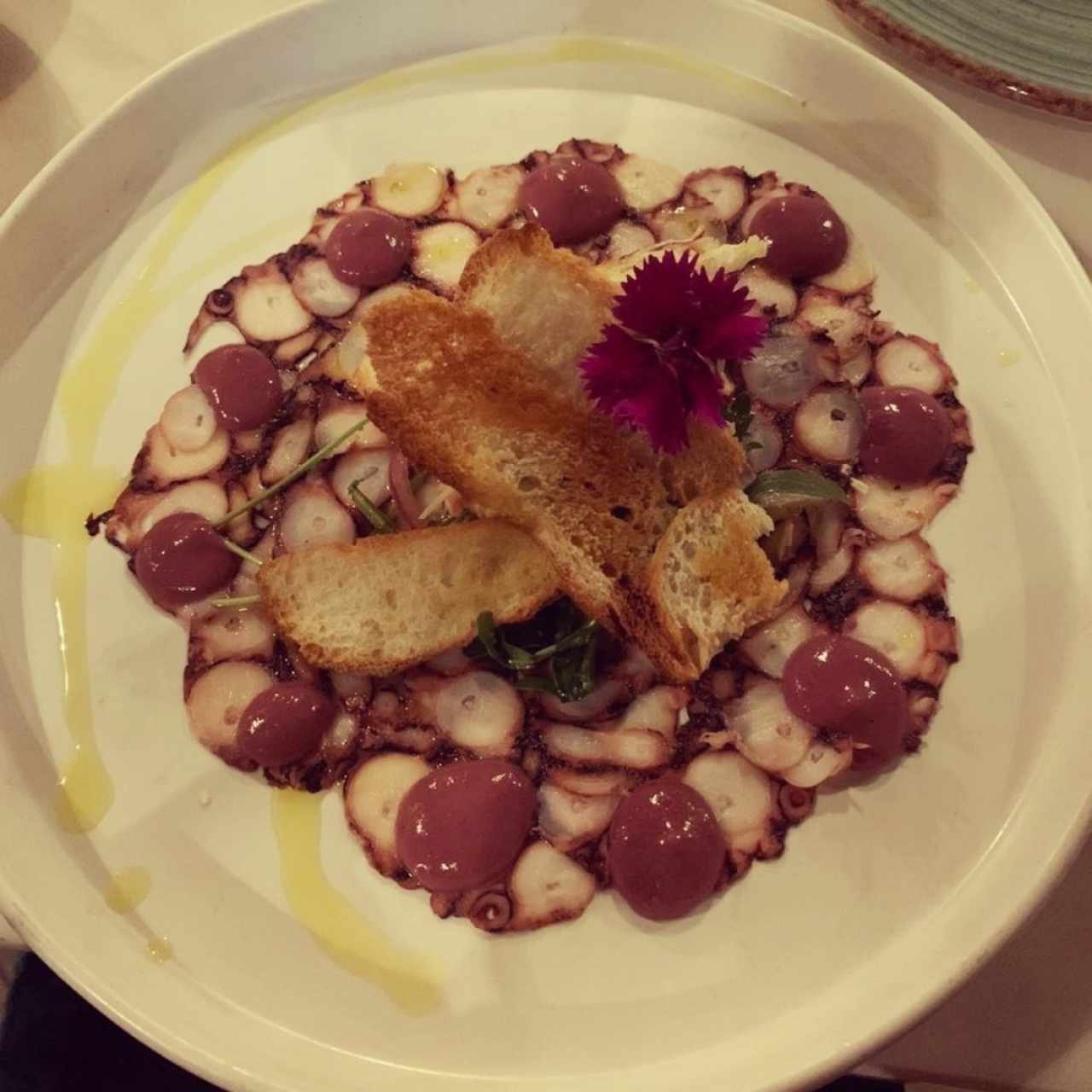 carpaccio de pulpo