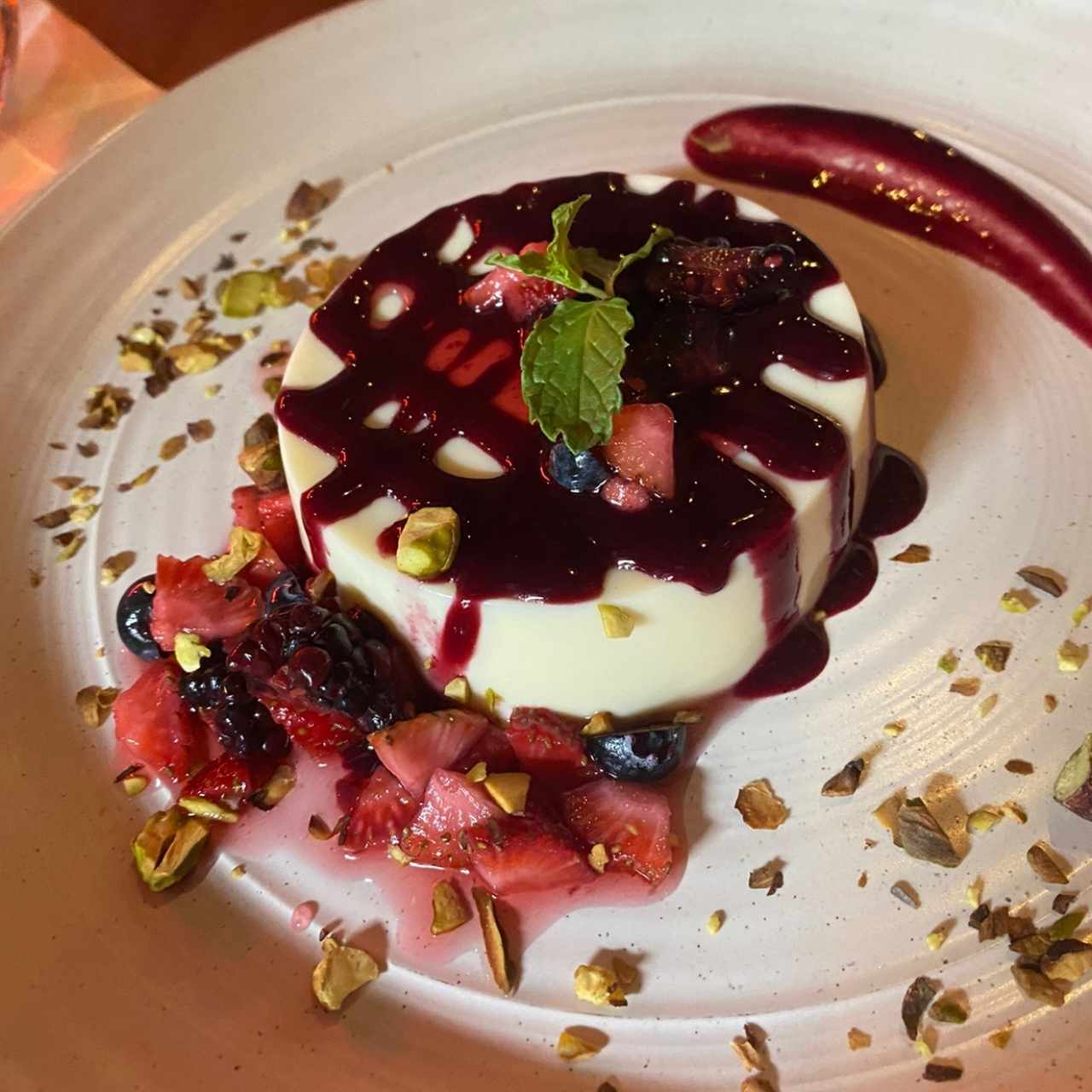 Panna Cotta in Fruto Rosso